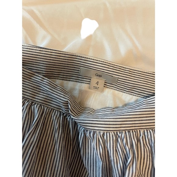 Gap Women’s Blue White Seersucker Mini Skirt Size 4 – Preppy Classic - Picture 11 of 15